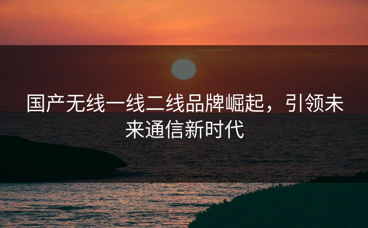 国产无线一线二线品牌崛起,引领未来通信新时代 国产无线一线二线品牌崛起,引领未来通信新时代